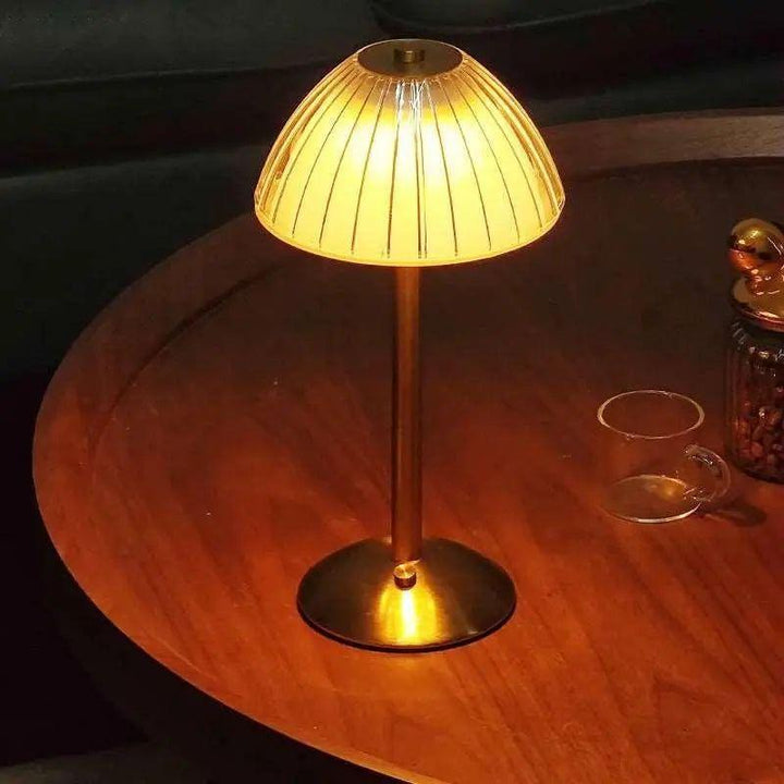Beacon - LED Crystal Nightstand Lamp without caBowlifte | Bowlift