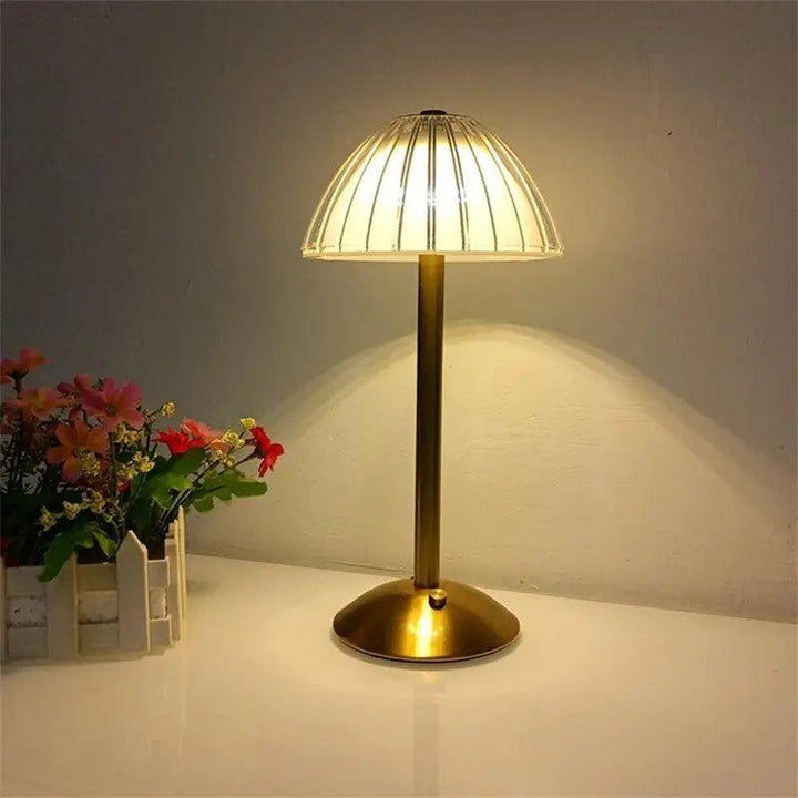 Beacon - LED Crystal Nightstand Lamp without caBowlifte | Bowlift