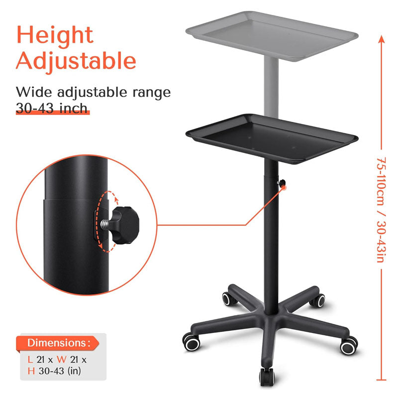 BowLift | Beauty Hairdressing Cart Black Salon Trolley Cart for Beauty for Beauty Tattoo Supplies Salon Equipment Product information