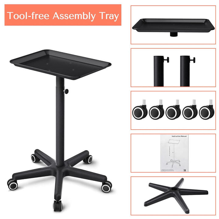 BowLift | Beauty Hairdressing Cart Black Salon Trolley Cart for Beauty for Beauty Tattoo Supplies Salon Equipment Product information