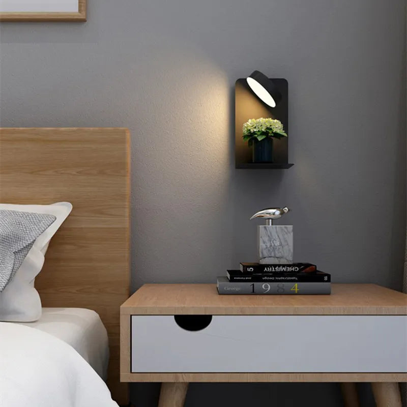 Scandinavian Bed Lighting with Warm Light Bowlift