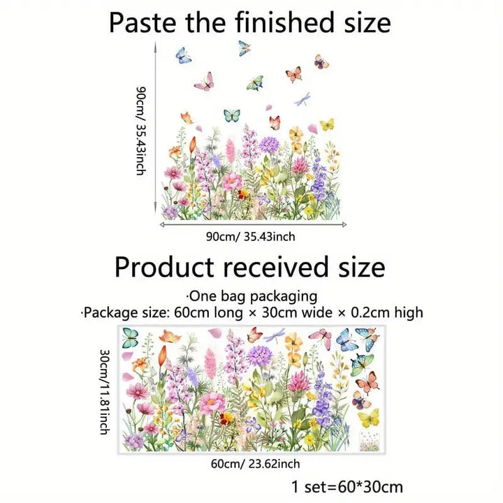 BowLift | Double-sided window sticker with flower motif (can be cut to any size) – buy 1, get 1!