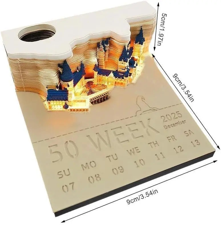 BowLift | Illuminated 3D Castle Notebook