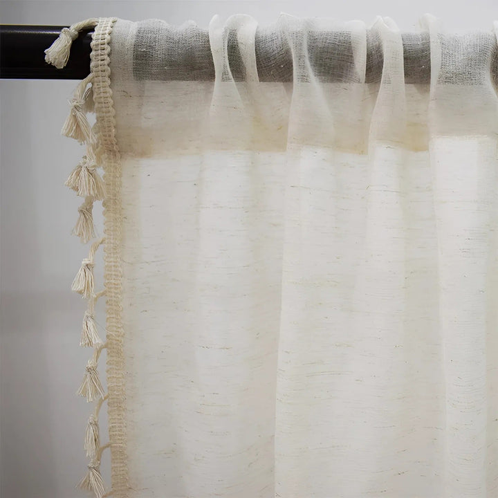BowLift | Boho Cotton-Linen Semi-Sheer Curtains
