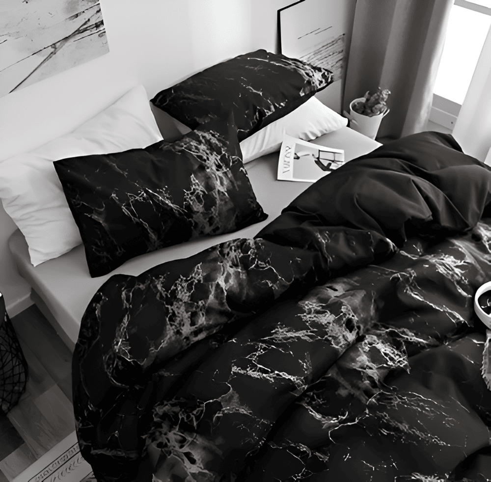 BowLift | Bedding 155x220 Marble | Luxurious 3-piece Set