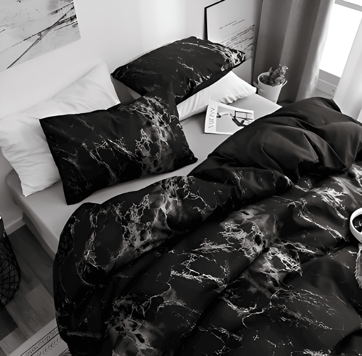 BowLift | Bedding 155x220 Marble | Luxurious 3-piece Set