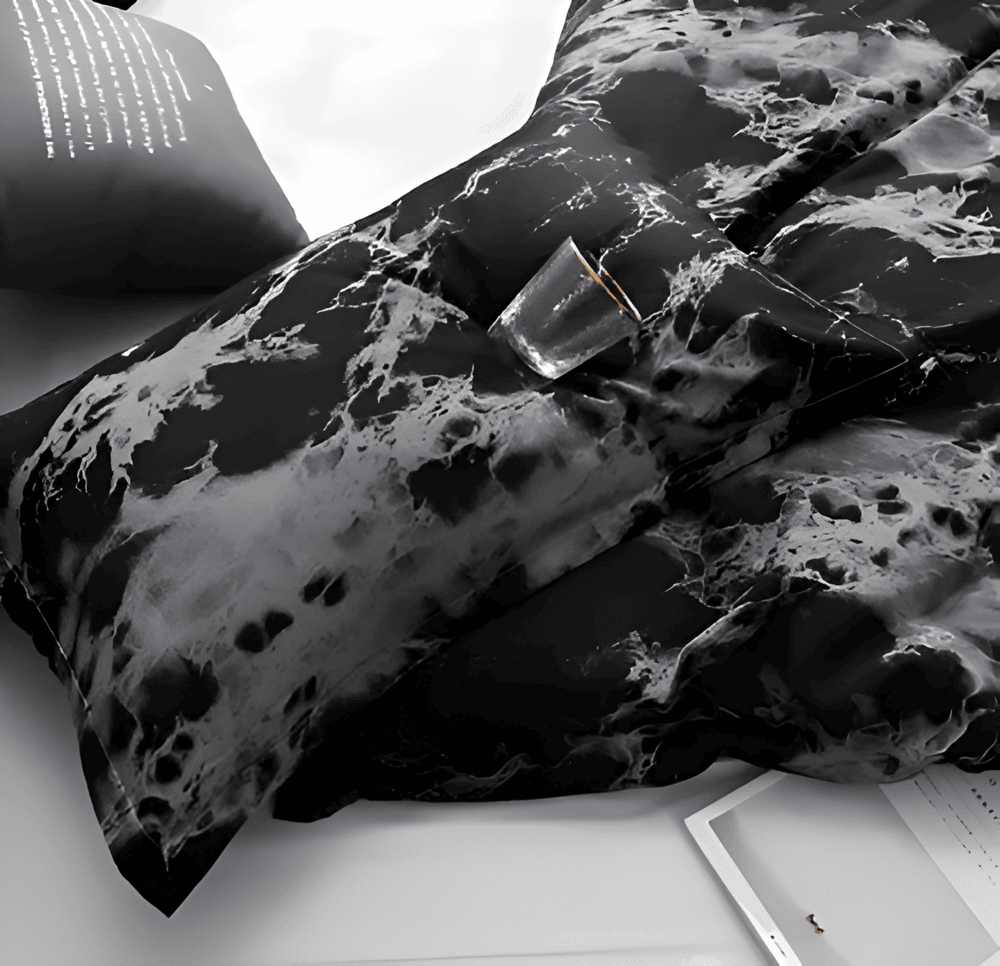 BowLift | Bedding 155x220 Marble | Luxurious 3-piece Set