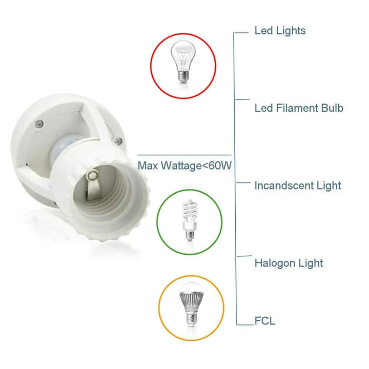 BowLift | Motion-controlled E27 lamp socket with IR sensor