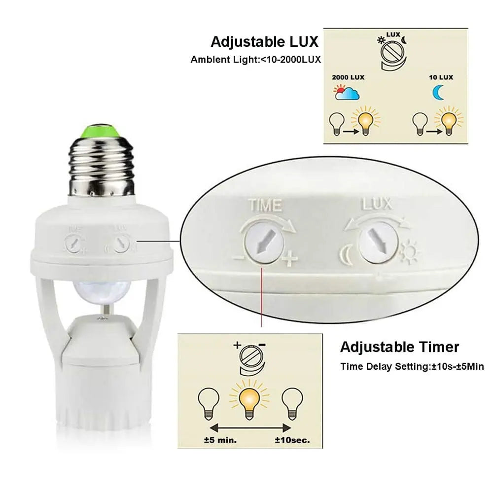 BowLift | Motion-controlled E27 lamp socket with IR sensor