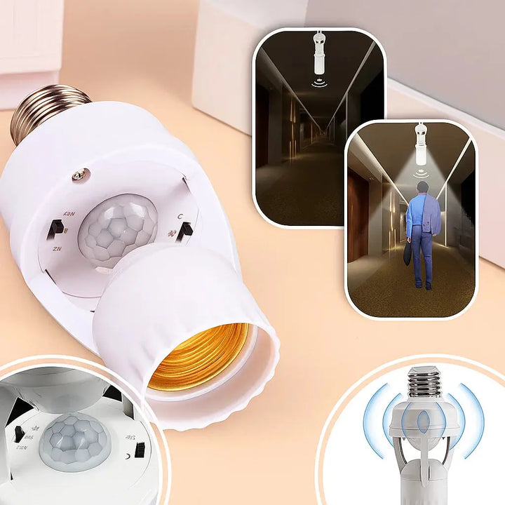 BowLift | Motion-controlled E27 lamp socket with IR sensor