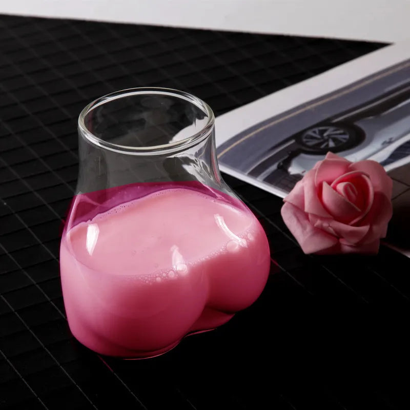 BowLift | Big Butt Crystal Funny Glass