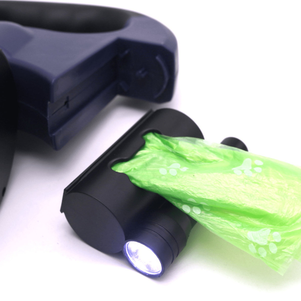 BowLift | DoubleDog Retractable Dual Dog Lead with Anti-Tangle Swivel & Built-in Torch – 4m Extendable for Two Dogs