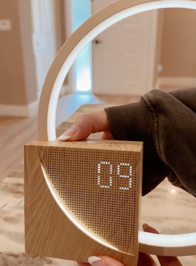 BowLift | Sunrise Simulation Alarm Clock with Built-In Charger