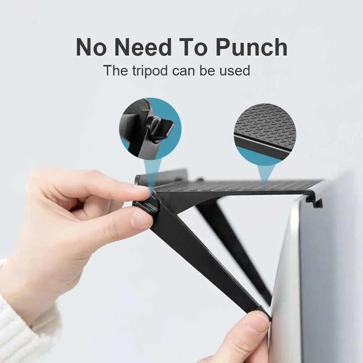 BowLift | Monitor shelf with phone stand – Organization without drilling and tools