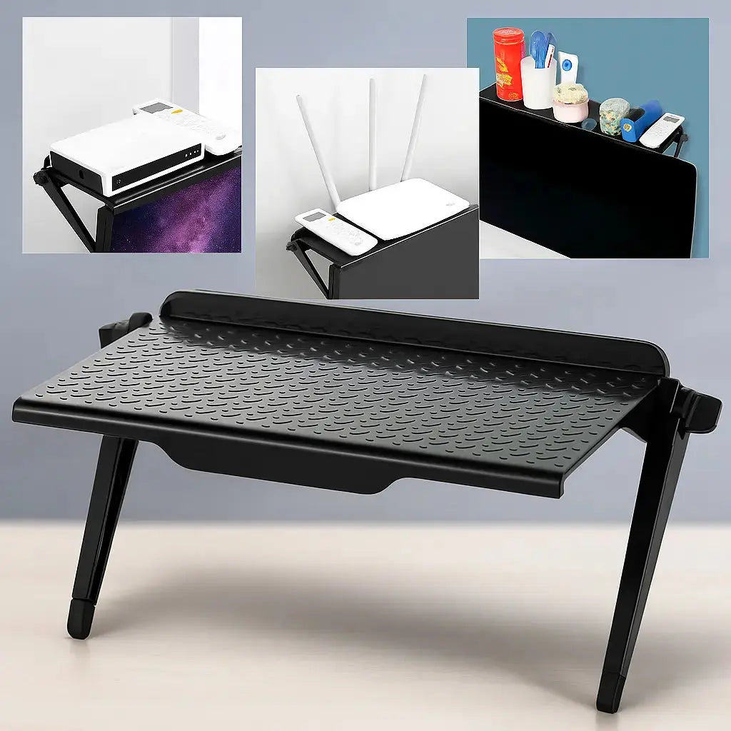 BowLift | Monitor shelf with phone stand – Organization without drilling and tools