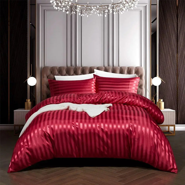 BowLift | NoirLuxe Duvet Cover Set - Elegant Satin Bedroom Transformations