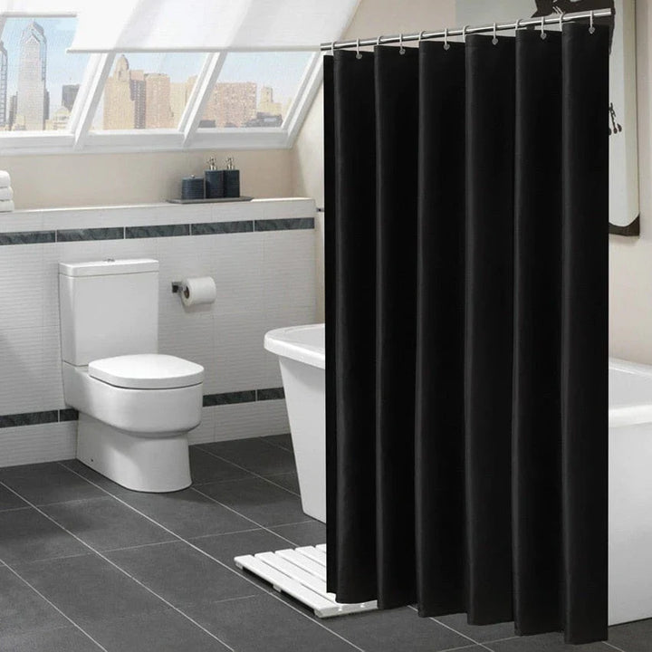 Black shower curtains Bowlift