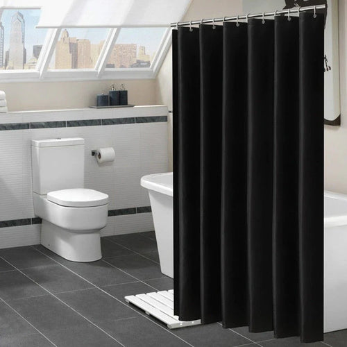 Black shower curtains Bowlift