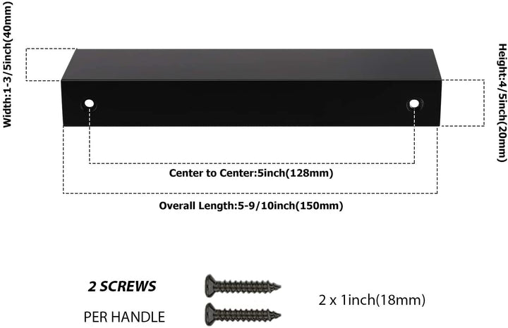 Bowliftack Kitchen Cabinet Finger Edge Drawer Handles | Bowlift
