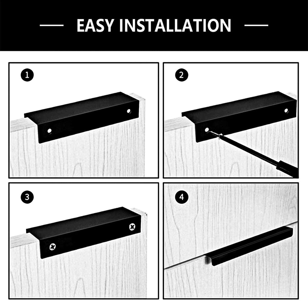 Bowliftack Kitchen Cabinet Finger Edge Drawer Handles | Bowlift