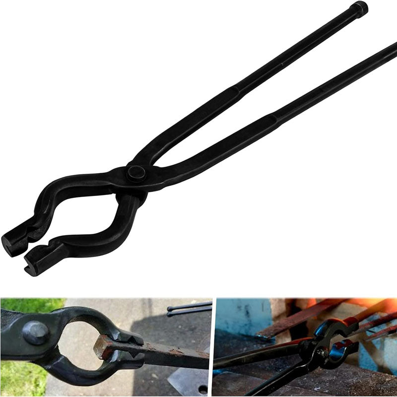 BowLift | 17 Inch V-Bit Bolt Blacksmith Tongs for Beginner and Seasoned Blacksmiths, Bladesmiths and Craftsmen