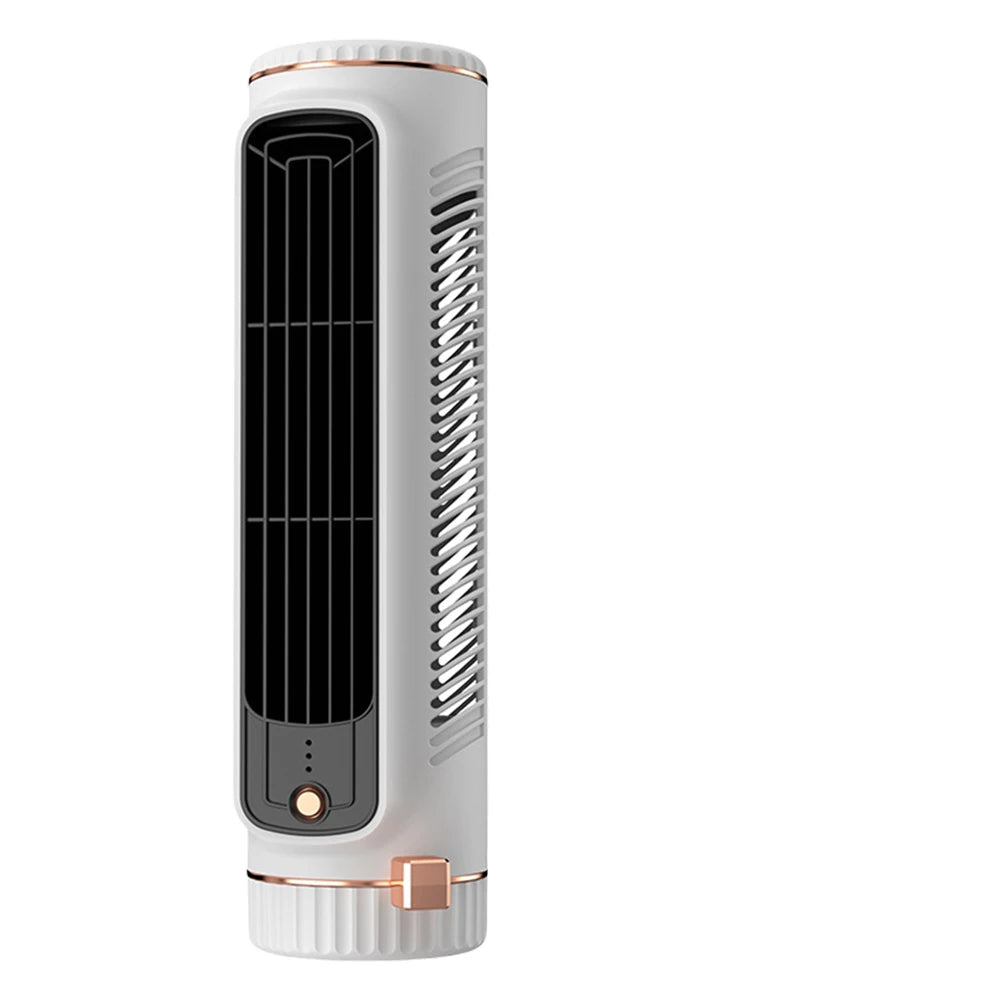 BowLift | CoolBreeze Mini – Portable bladeless tower fan with USB charging function