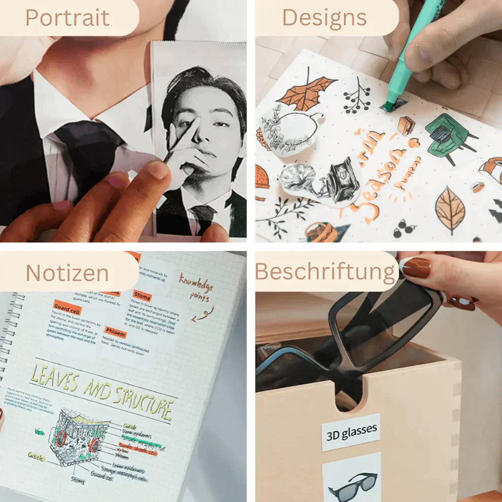 BowLift | Mini Wireless Pocket Printer – Portable Bluetooth Thermal Printer for Photos, Labels & Notes