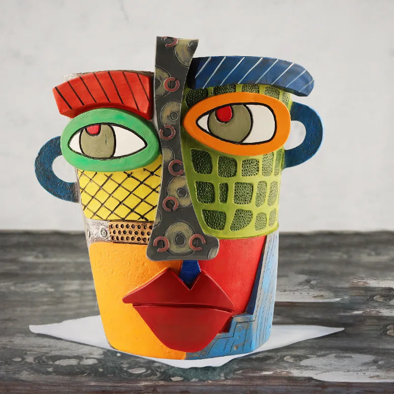 BowLift | Stylish Abstract Art Flower Pot Ornaments - RetroVisage