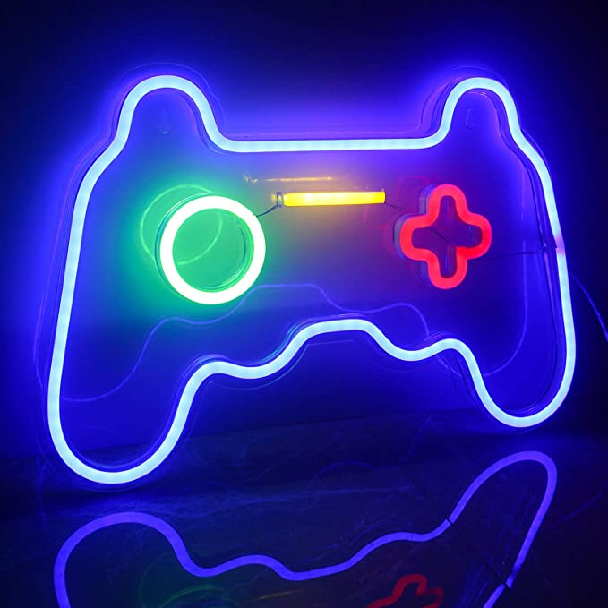 BowLift | Wall Light Neon LED Gaming Controller Sign