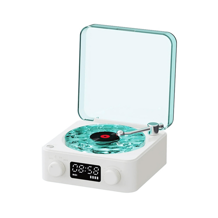 BowLift | Wireless Vinyl Record Player | Retro Design with Customizable Ambient Lighting for Home Entertainment
