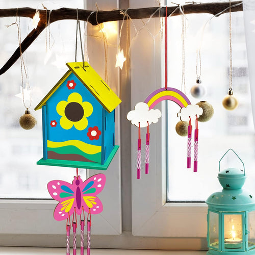 BowLift | Wooden Bird House Painting Craft Kit