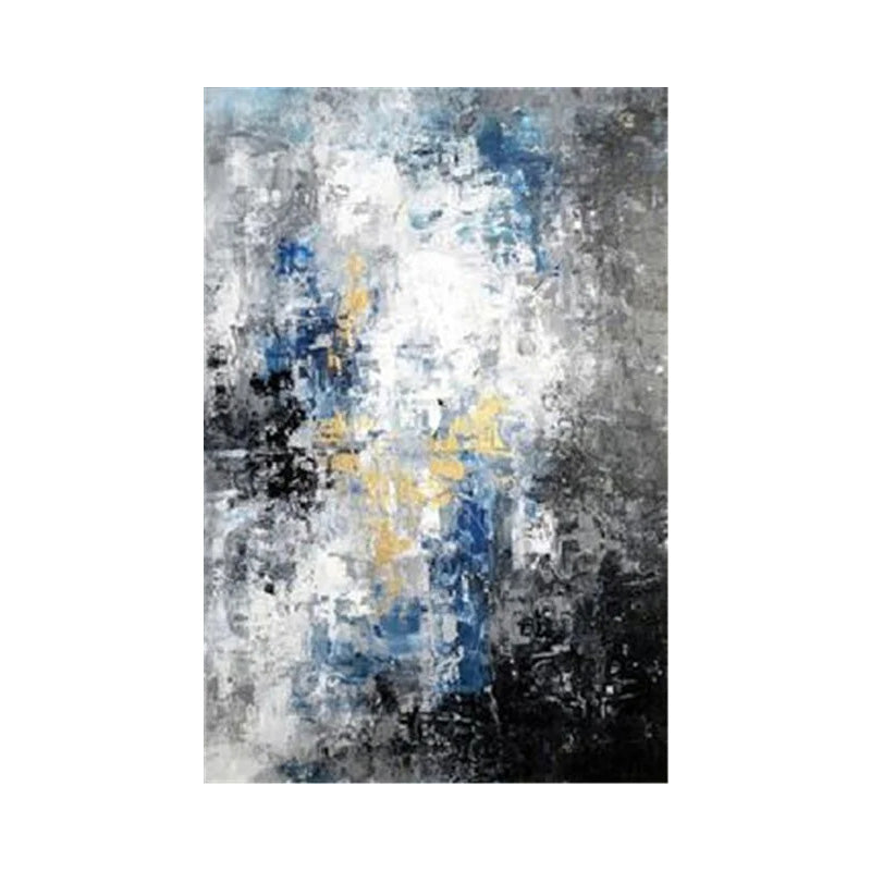 Blue Gray Contemporary Abstract Wall Art Fine Art Canvas Prints Posters Pictures For Living Room Home Office Art Decor | Bowlift