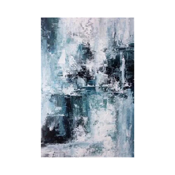 Blue Gray Contemporary Abstract Wall Art Fine Art Canvas Prints Posters Pictures For Living Room Home Office Art Decor | Bowlift