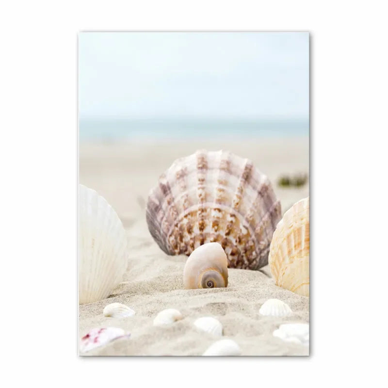 Blue Ocean Beach Landscape Tropical Getaway Travel Dreams Wall Art Fine Art Canvas Prints Posters Summer Gallery Wall Pictures For Living Room Decor | Bowlift