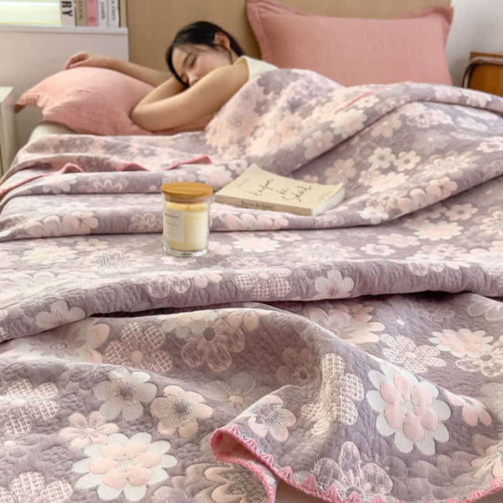 BowLift | Reverie Floral Cotton Gauze Blanket