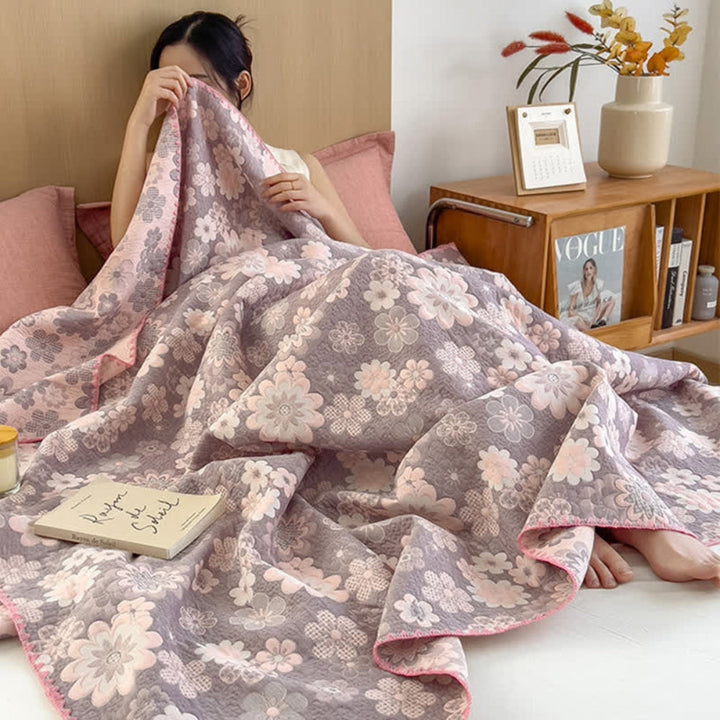 BowLift | Reverie Floral Cotton Gauze Blanket