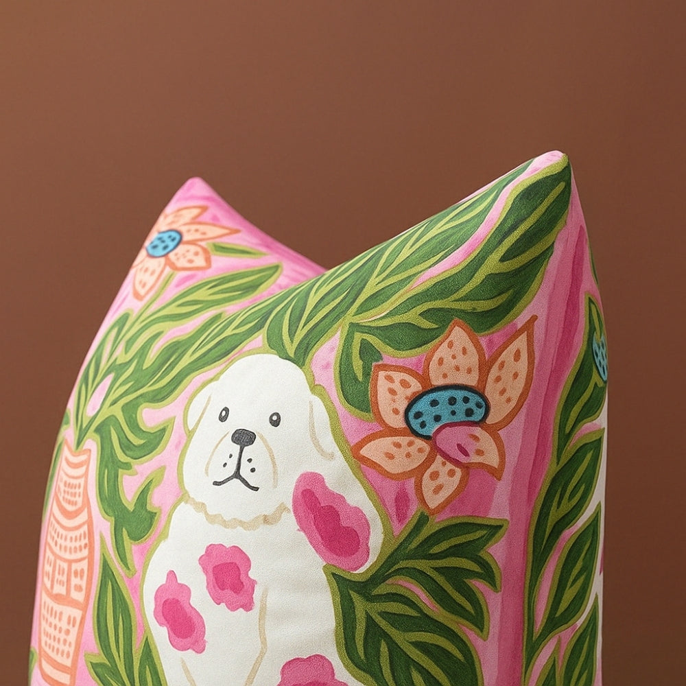 BowLift | Blush Pink Dog Tassel Cushion Cover