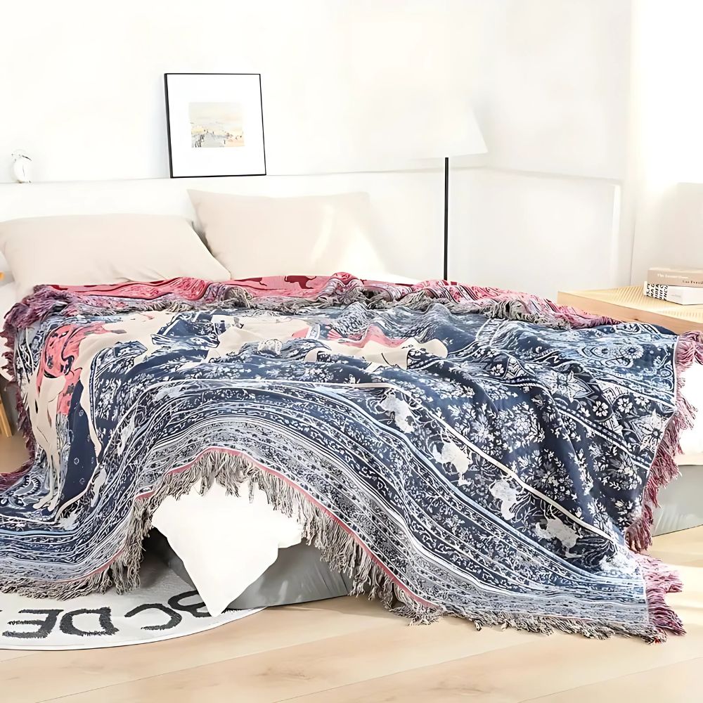 BowLift | Bohemian Inspired Horse Print Blanket