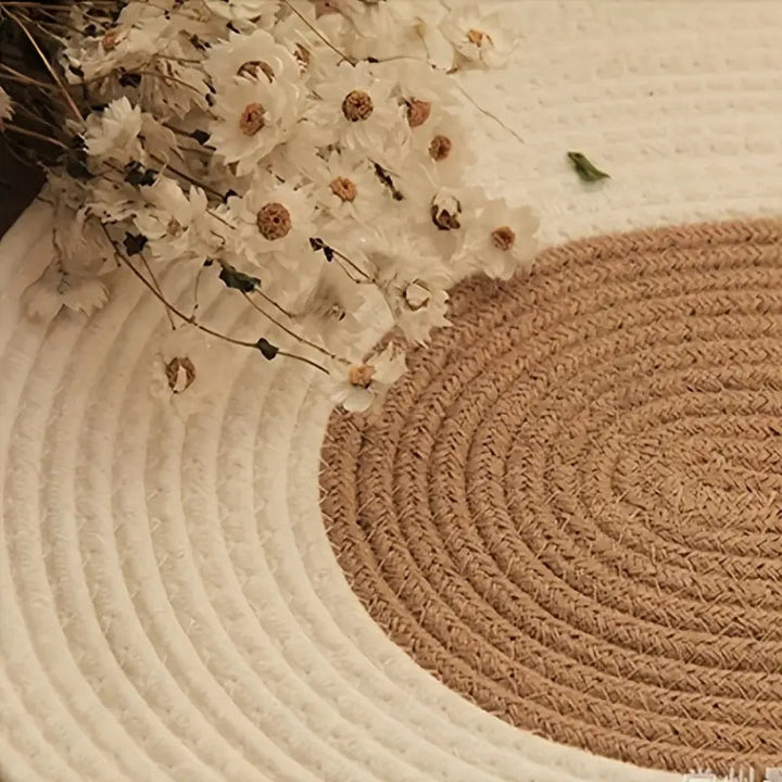 BowLift | Boho Braided Hemp Oval Rug