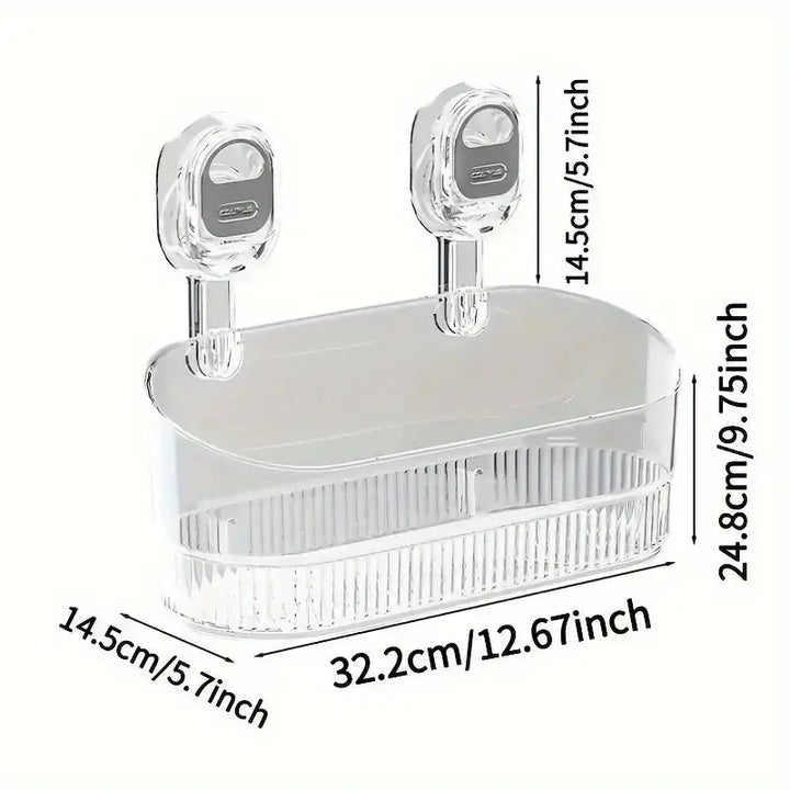 BowLift | Drill-free suction cup bathroom storage box