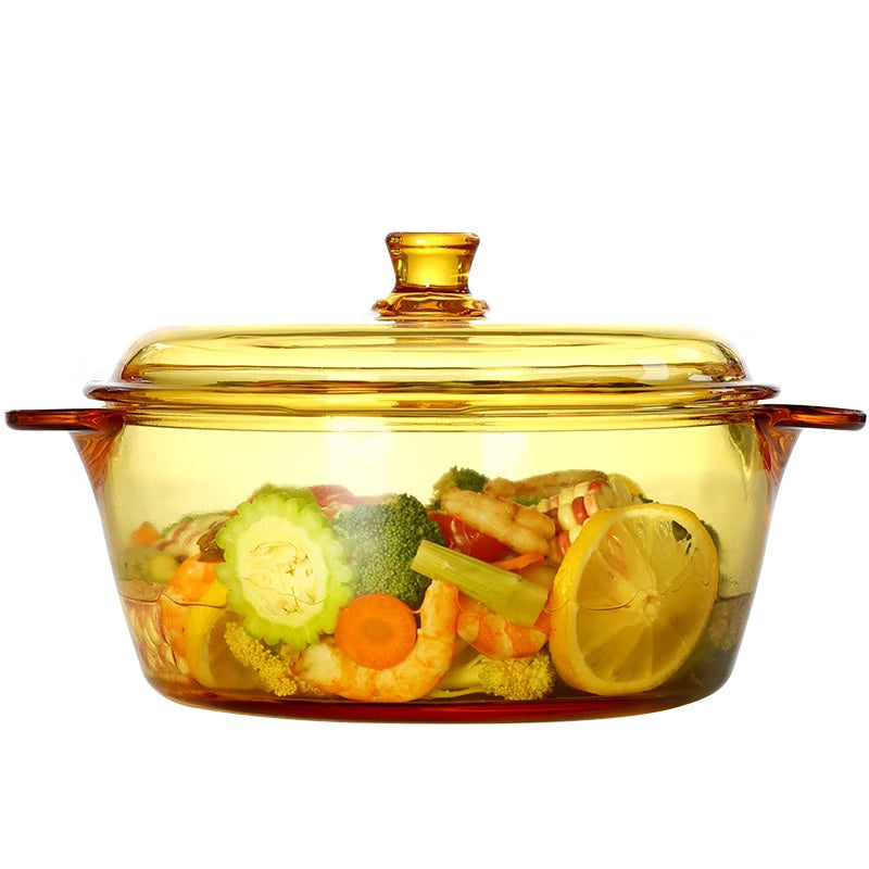 BowLift | Lead-Free Glass Bowl Set European-Style Household Heat-Resistant Microwave Oven Special Tableware Set [Cold-Resistant And Heat-Resistant]