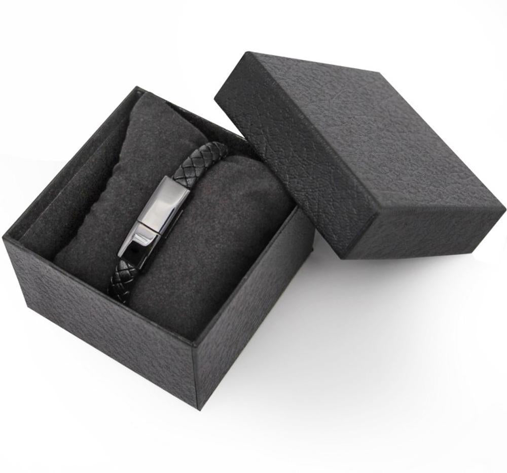 BowLift | Leather Bracelet USB Charging Cord Lightning Cable iphone and Android