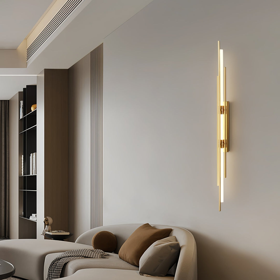 BowLift | LuxeAura – Opulent Gold Wall Light for Elegant Spaces