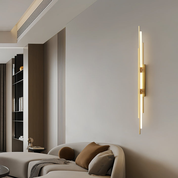 BowLift | LuxeAura – Opulent Gold Wall Light for Elegant Spaces