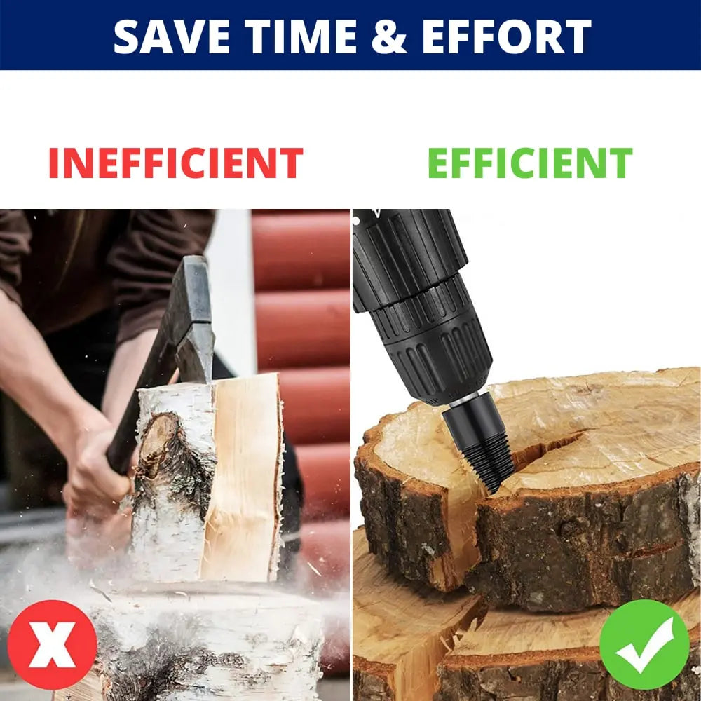 BowLift | Firewood Drill Bit Set – Split wood easily with the cordless drill