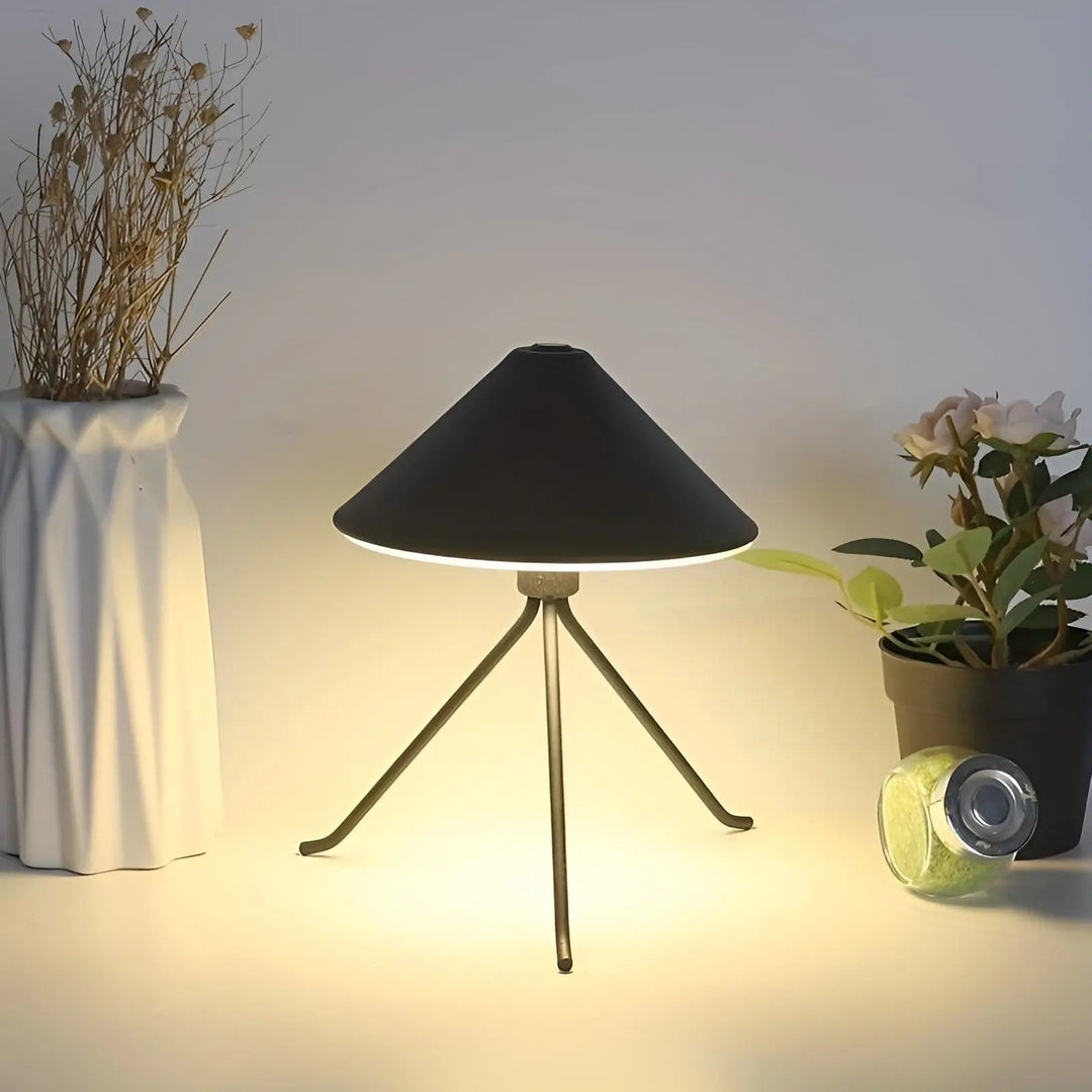 BowLift | Eleganza Luxe Table Lamp – USB Rechargeable LED Lighting with Chic Design in Black, Gold and Silver
