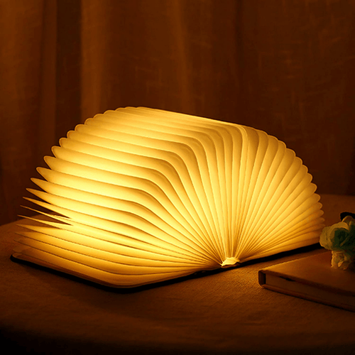 BowLift | Table Lamp Folding Wood LED Book Light