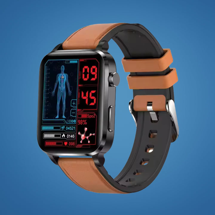 GlucoWell | Non-Invasive Diabetes Smartwatch – Blood Sugar Monitor – HD Display – Pain-Free Glucose Tracking for Adults Bowlift