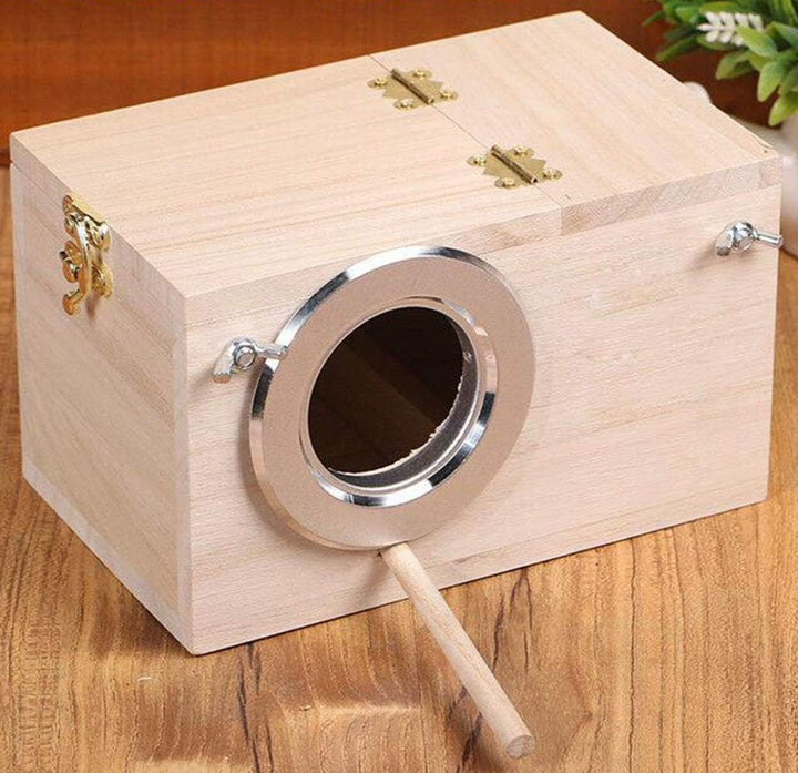 BowLift | Bird Box Wooden Breeding Nest Cage Accessory