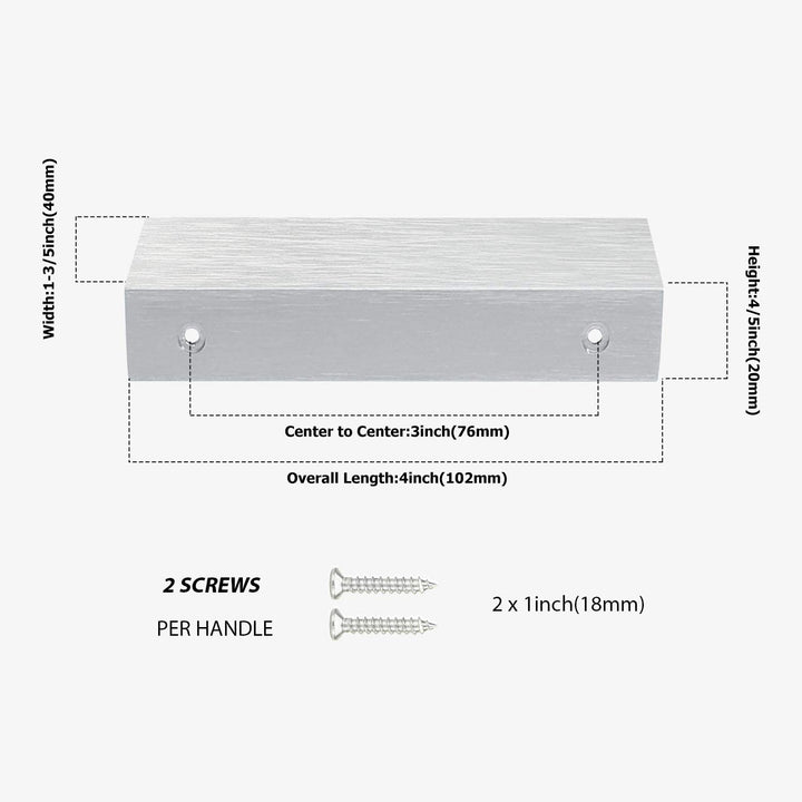 Bowliftack Kitchen Cabinet Finger Edge Drawer Handles | Bowlift
